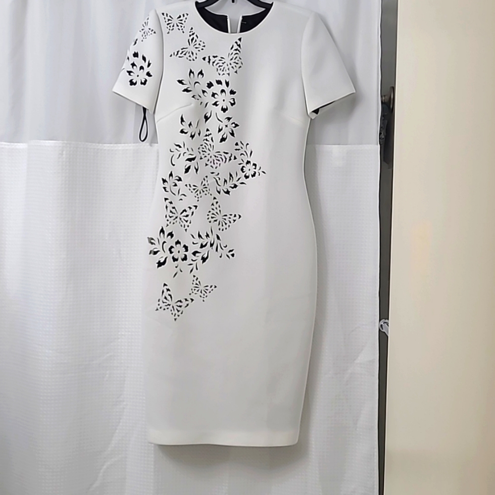 BAGLEY MISCHKA LASER CUT NEOPRENE DRESS Laser-Cut Dress